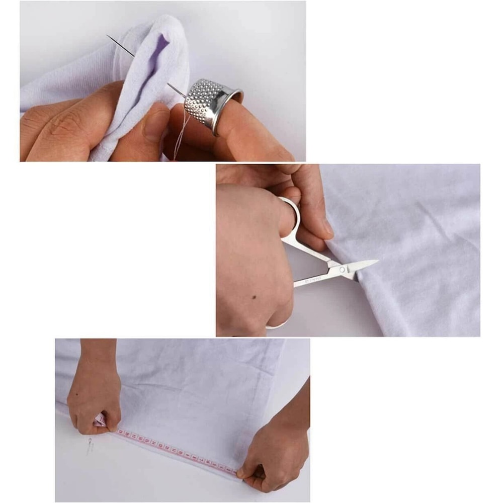 Sewing Kit With Thread Threader Needle Tape Measure Scissors Thimble TravelFriendly Set 6