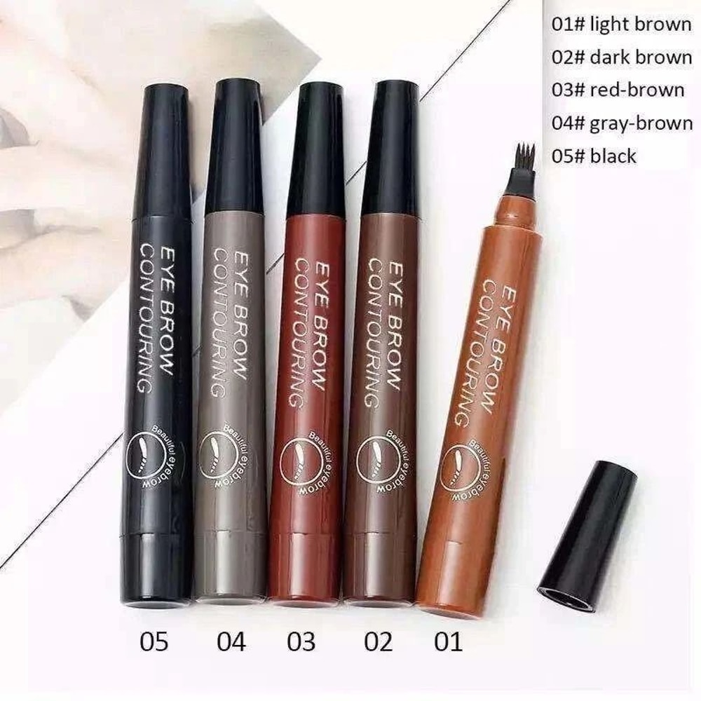 Long Lasting Microblading Tattoo Eyebrow Ink Pen 3D Fork Brow Pencil For Defined Eyebrows Makeup 2