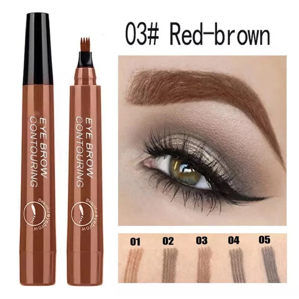 Long Lasting Microblading Tattoo Eyebrow Ink Pen 3D Fork Brow Pencil For Defined Eyebrows Makeup 13