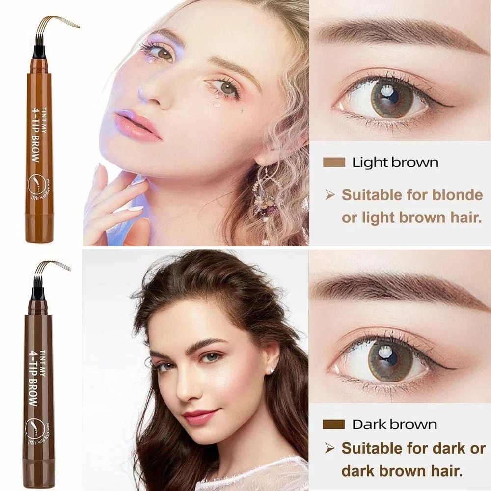 Long Lasting Microblading Tattoo Eyebrow Ink Pen 3D Fork Brow Pencil For Defined Eyebrows Makeup 6