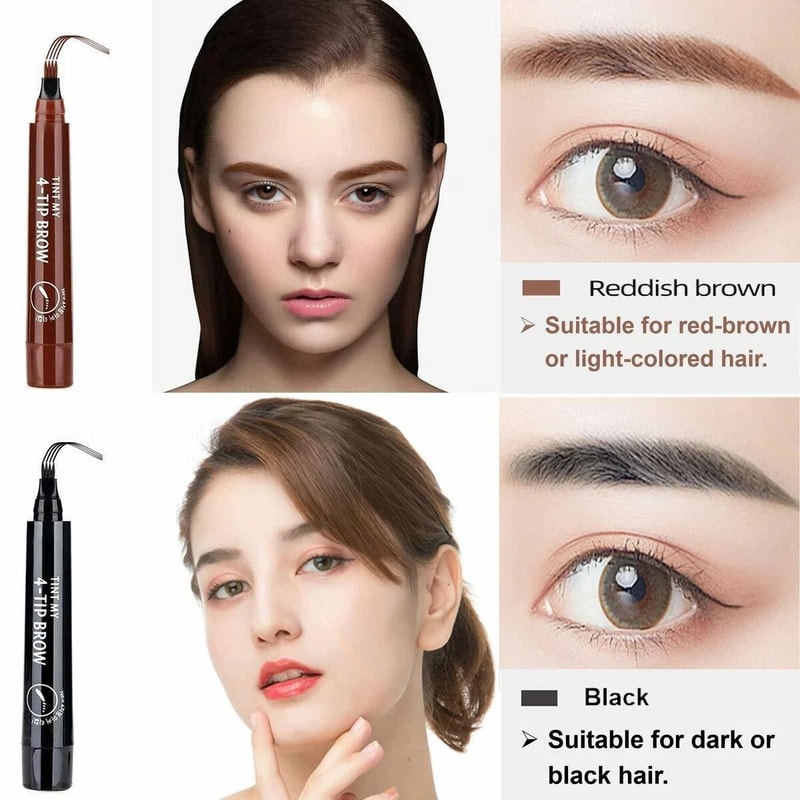 Long Lasting Microblading Tattoo Eyebrow Ink Pen 3D Fork Brow Pencil For Defined Eyebrows Makeup 7