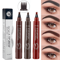 long lasting microblading tattoo eyebrow ink pen, 3d fork brow pencil for defined eyebrows makeup