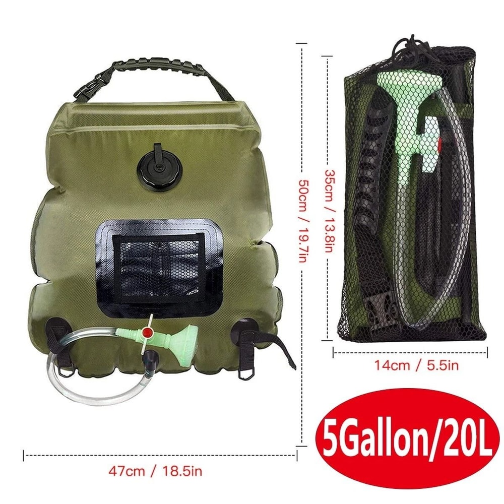 Solar Shower Bag Solar Heating Camping Shower For Hiking Travel Camping Portable Outdoor Shower Ba 4