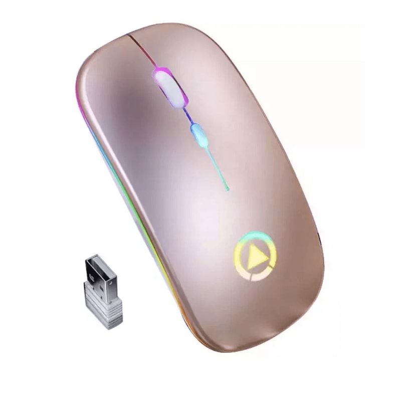 USB Rechargeable RGB Wireless Optical Mouse Cordless Mice For PC Laptop And More 14