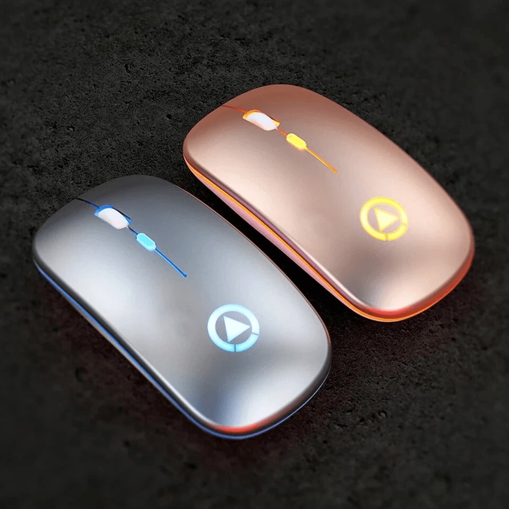 USB Rechargeable RGB Wireless Optical Mouse Cordless Mice For PC Laptop And More 0