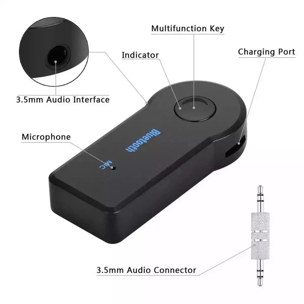 Audio Stereo Music Wireless Bluetooth Receiver Home Car Adapter Wireless Receiver For Seamless Musi 4