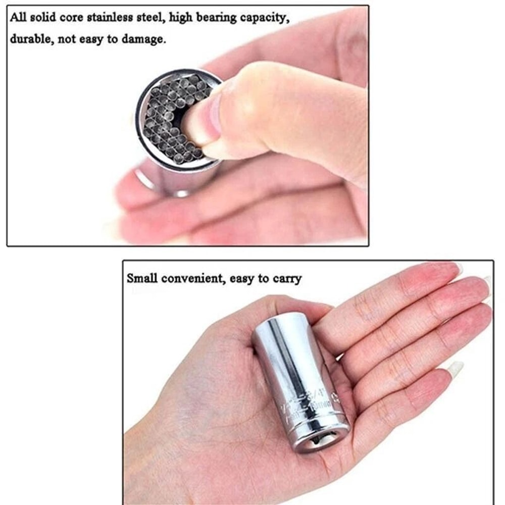 Universal SOCKET Wrench Magic Grip Tool Alligator Adapter Set For Versatile Repairs 3