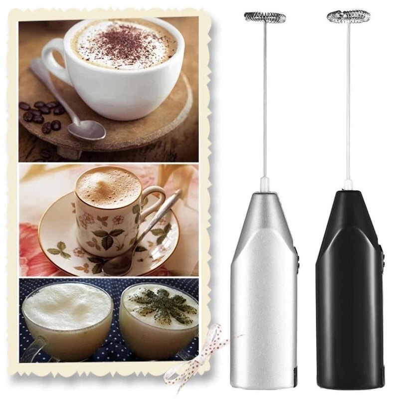 Electric Milk Frother Foamer Whisk Mixer Stirrer Coffee Eggbeater Kitchen Gadget For Perfect Drinks 1