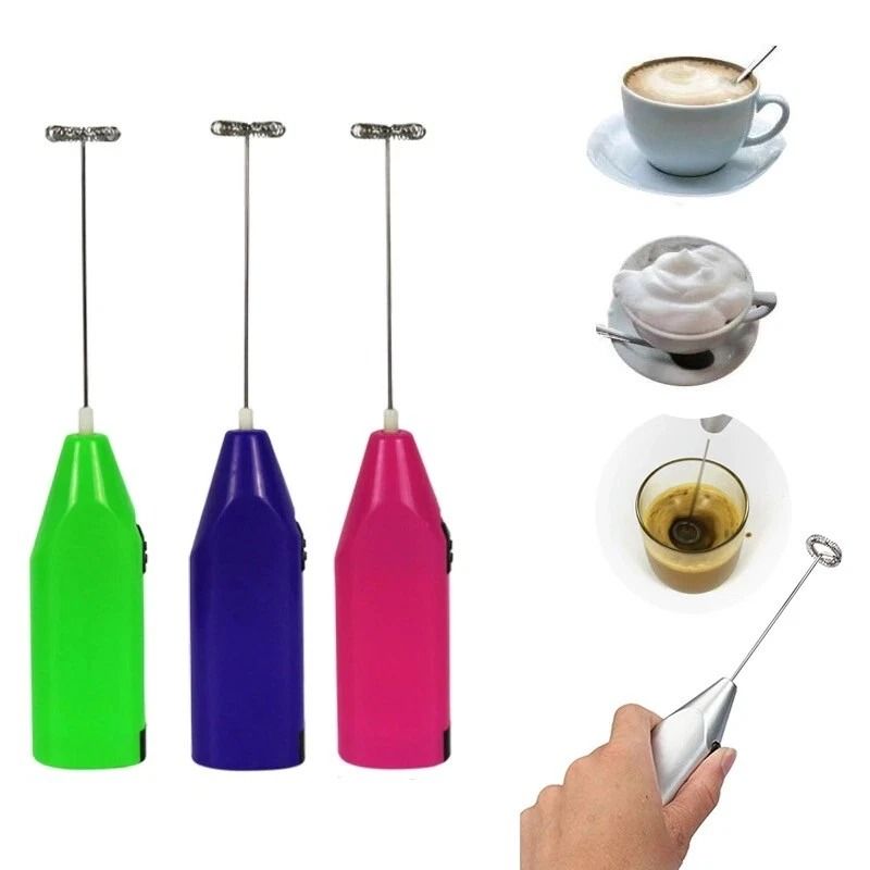 Electric Milk Frother Foamer Whisk Mixer Stirrer Coffee Eggbeater Kitchen Gadget For Perfect Drinks 3