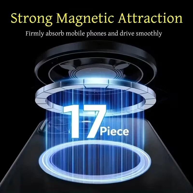Magnetic Mag Safe Air Vent Car Mount Rotation Phone Holder For Dashboard Strong Grip For Easy Use 6