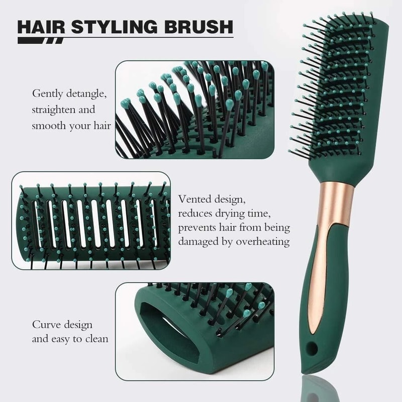 Anti Static Vented Hair Brush For Women Detangling Styling Brush Massage Brushes 9