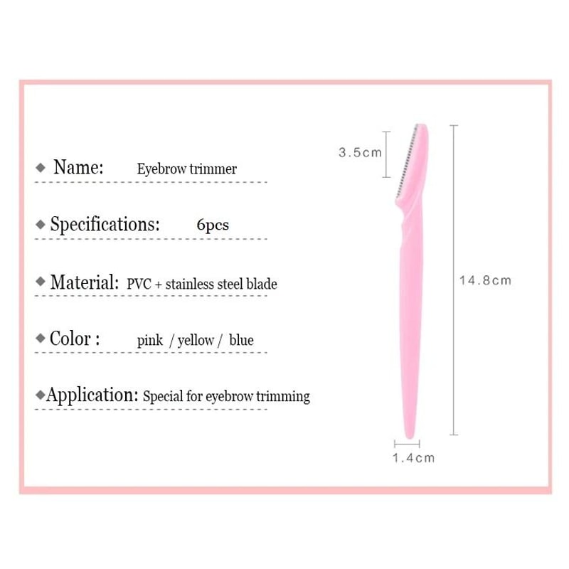 Blade Face Hair Trimmer Eyebrow Razor Shaver Dermaplaning Tool For Makeup Beauty And Skin Care 3