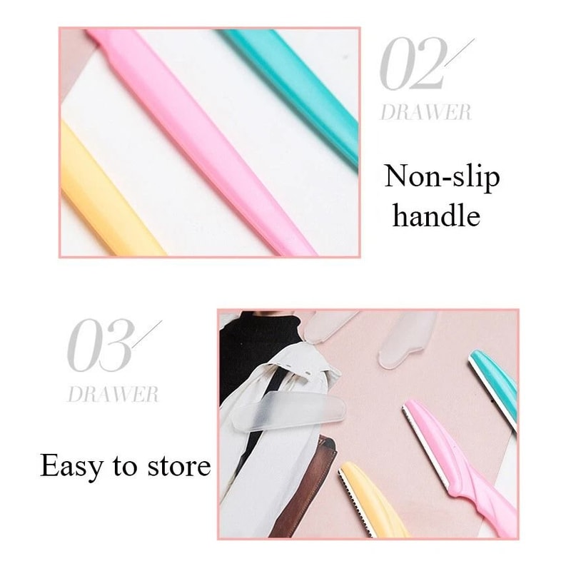 Blade Face Hair Trimmer Eyebrow Razor Shaver Dermaplaning Tool For Makeup Beauty And Skin Care 7