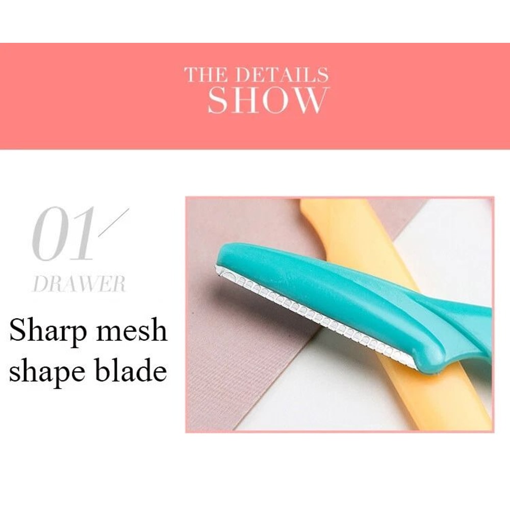 Blade Face Hair Trimmer Eyebrow Razor Shaver Dermaplaning Tool For Makeup Beauty And Skin Care 8