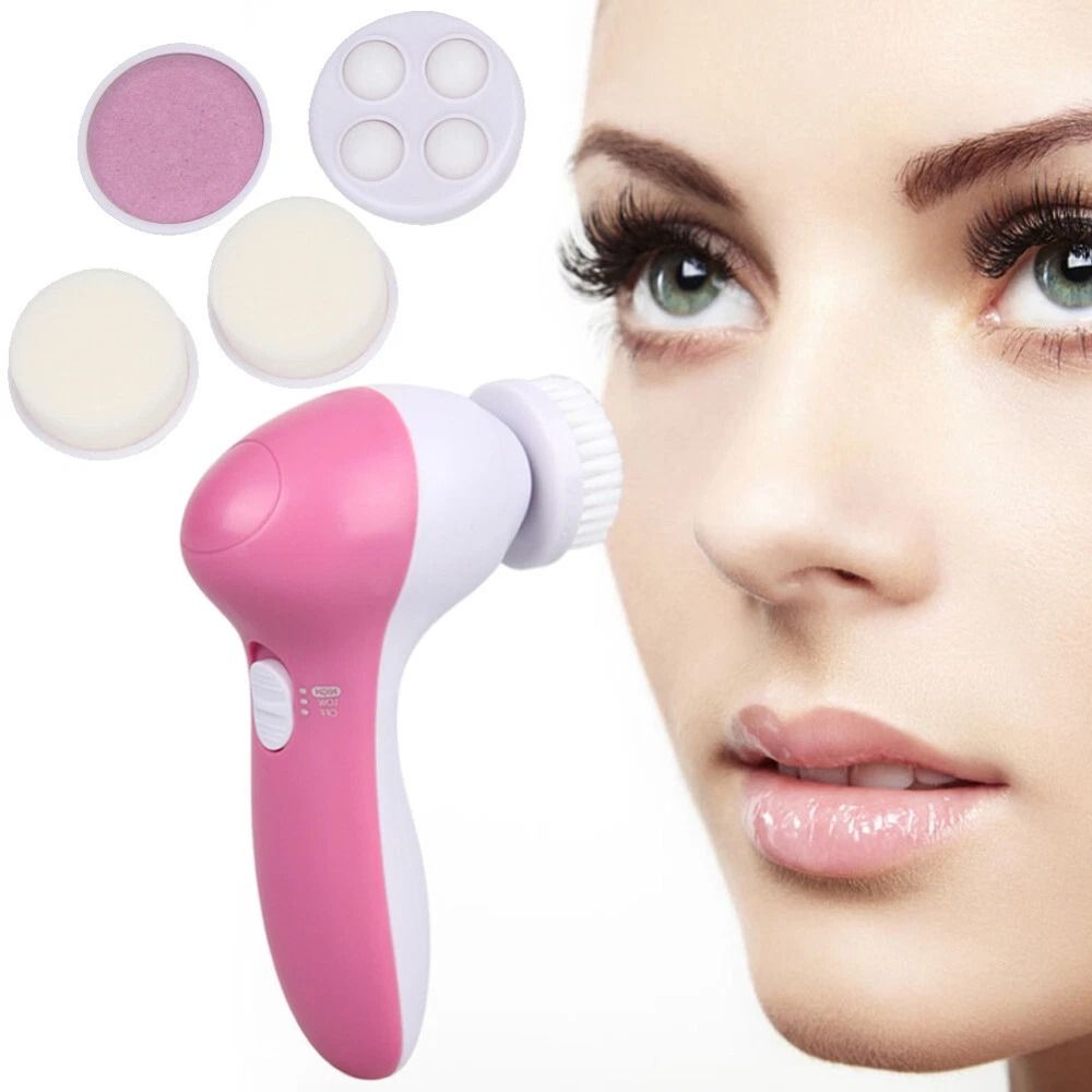 Ultrasonic Facial Cleansing Brush 5 In 1 Exfoliate Electronic Skin Massager Deep Cleanser For Radia 5