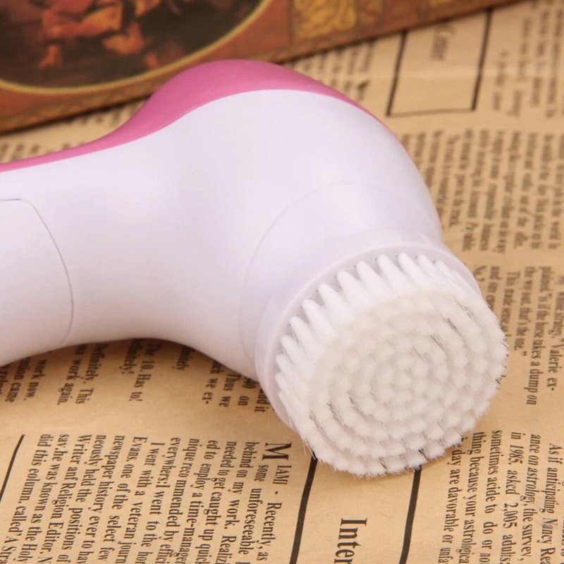 Ultrasonic Facial Cleansing Brush 5 In 1 Exfoliate Electronic Skin Massager Deep Cleanser For Radia 3