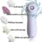 Ultrasonic Facial Cleansing Brush 5 In 1 Exfoliate Electronic Skin Massager Deep Cleanser For Radia 4