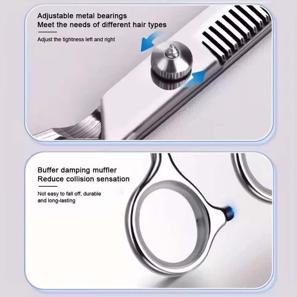 Barber Thinning Shears Hair Dressing Scissors Adjustable Tension Thinner For Perfect Results 2