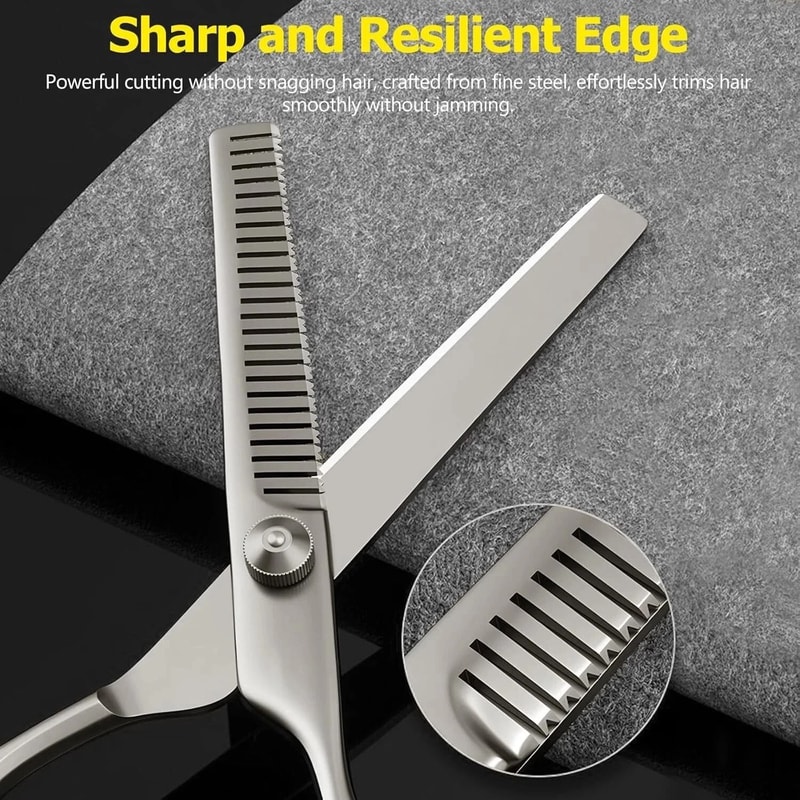 Barber Thinning Shears Hair Dressing Scissors Adjustable Tension Thinner For Perfect Results 7
