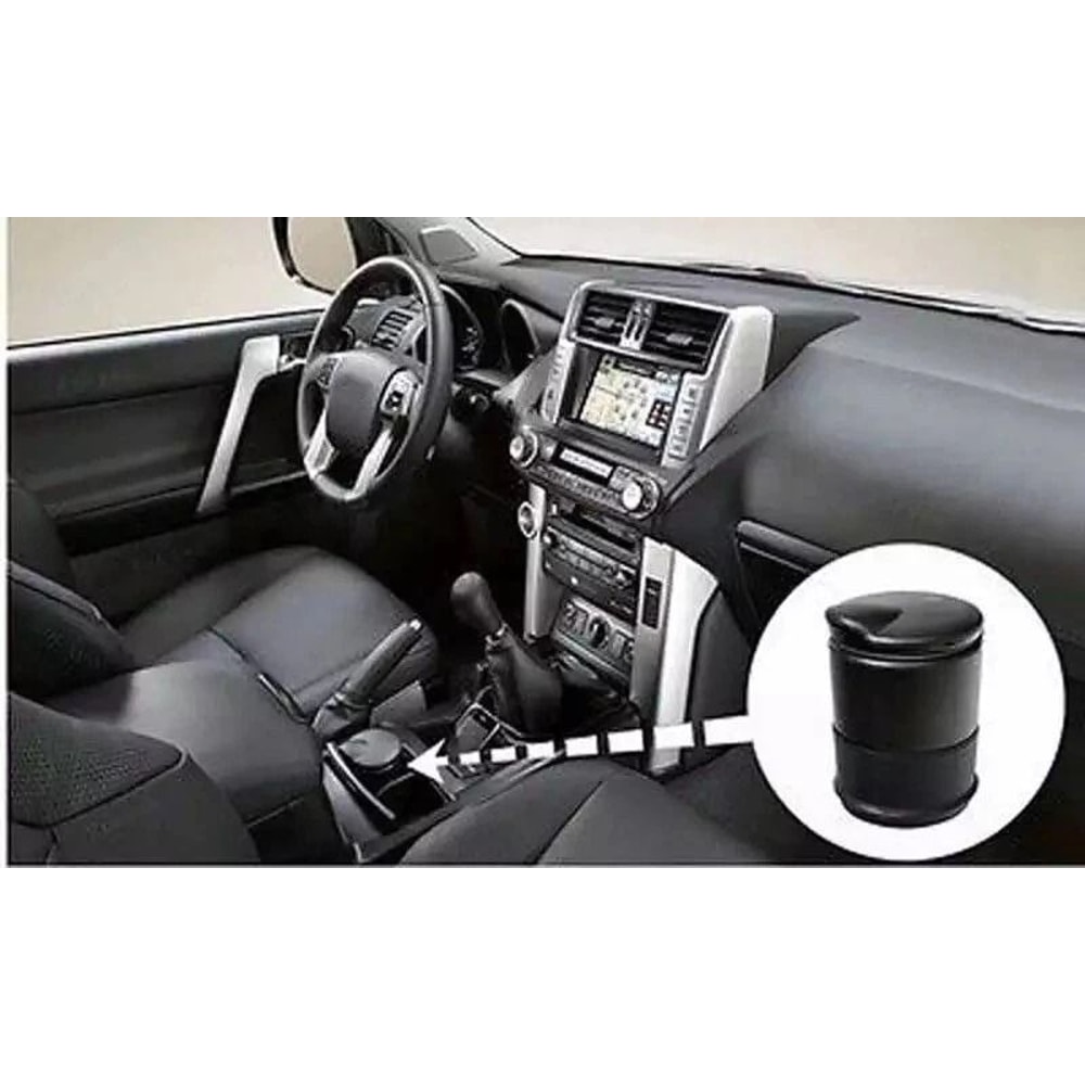 LED Car Truck Ashtray For Cigarette Smoke Ash Cylinder Holder Office Home Use 6