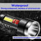 Flashlight USB Rechargeable Super Bright Torch Tactical Outdoor Camping Lamp HighPower LED Torch 11