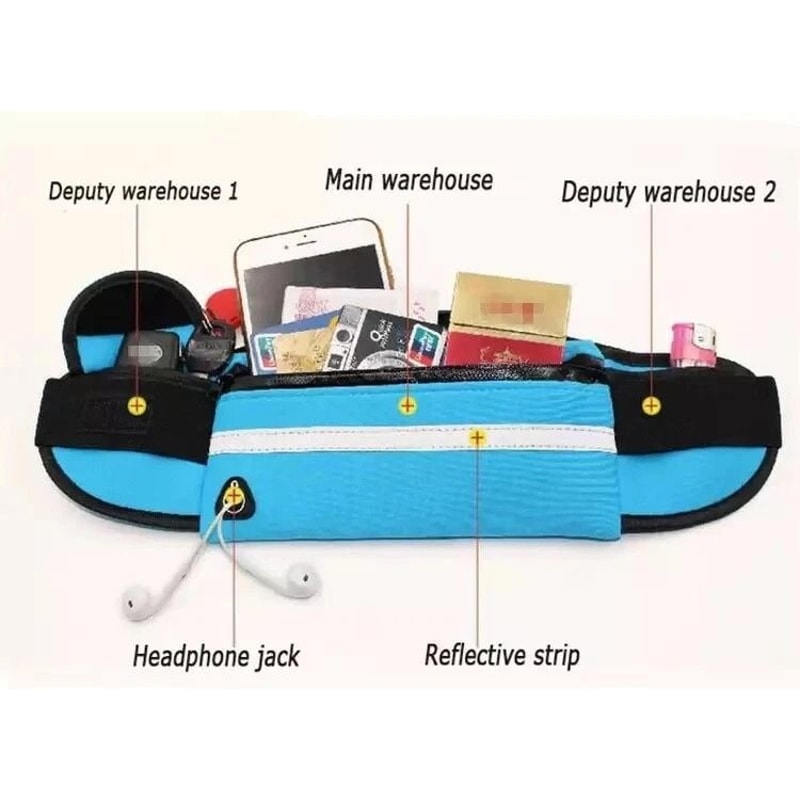 Travel Waist Money Belt Running Bum Bag Fanny Pack Zip Hiking Pouch Wallet For Active Adventures 3
