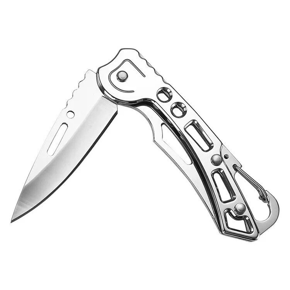 Compact Mini EDC Folding Knife Carabiner Survival Tool For Outdoor Camping Lightweight Pocket Knife 2
