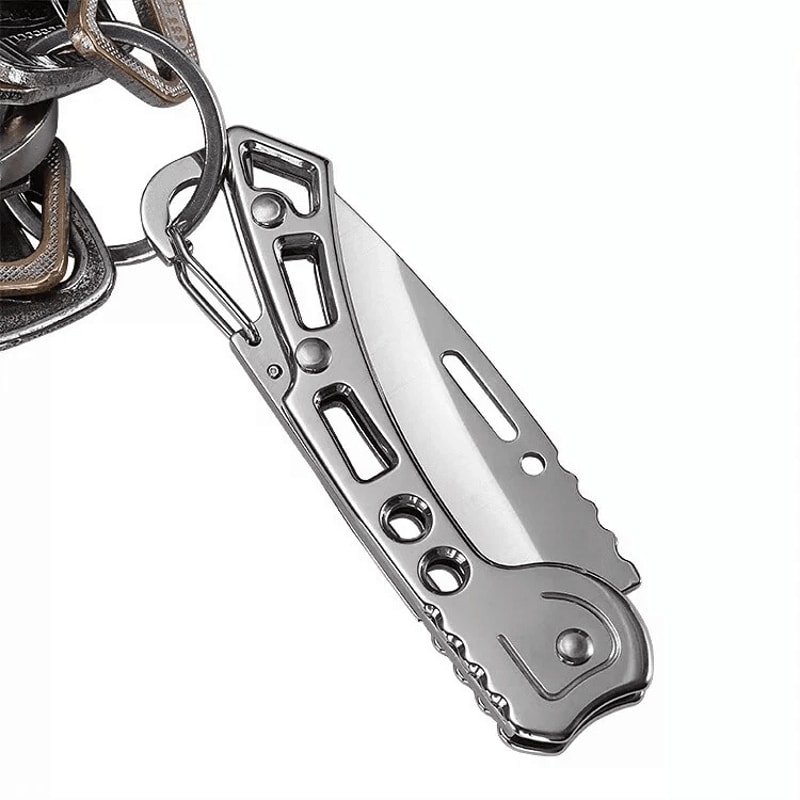 Compact Mini EDC Folding Knife Carabiner Survival Tool For Outdoor Camping Lightweight Pocket Knife 4