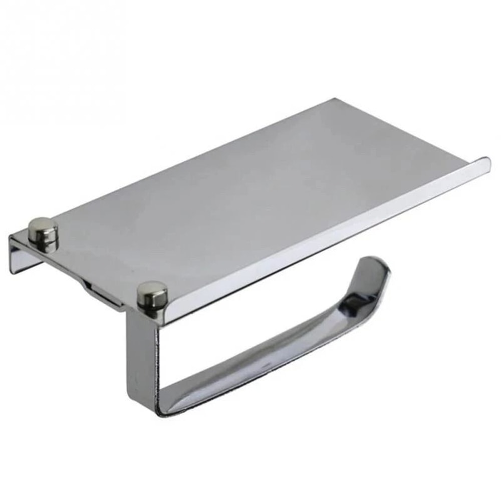 Wall Mounted Toilet Paper Holder With Mobile Phone Storage Shelf Rack For Bathroom Convenient And S 5