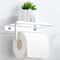 Wall Mounted Toilet Paper Holder With Mobile Phone Storage Shelf Rack For Bathroom Convenient And S 1