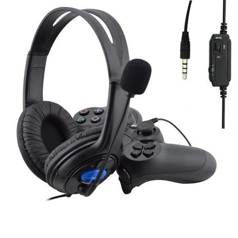 Wired Stereo Bass Surround Gaming Headset For PS4 Xbox One PC NoiseCancelling Mic Perfect For Game 3