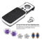 Jeweler Eye Glass Loupe Loop Pocket Magnifying Magnifier With LED Lights 30X 60X 90X Magnification 3