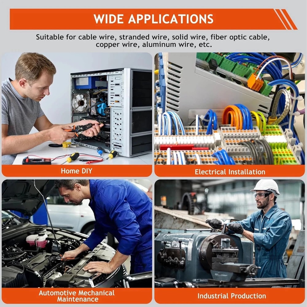 Crimper Cutter Wire Strippers Pliers Tool AWG Electric Wire 3