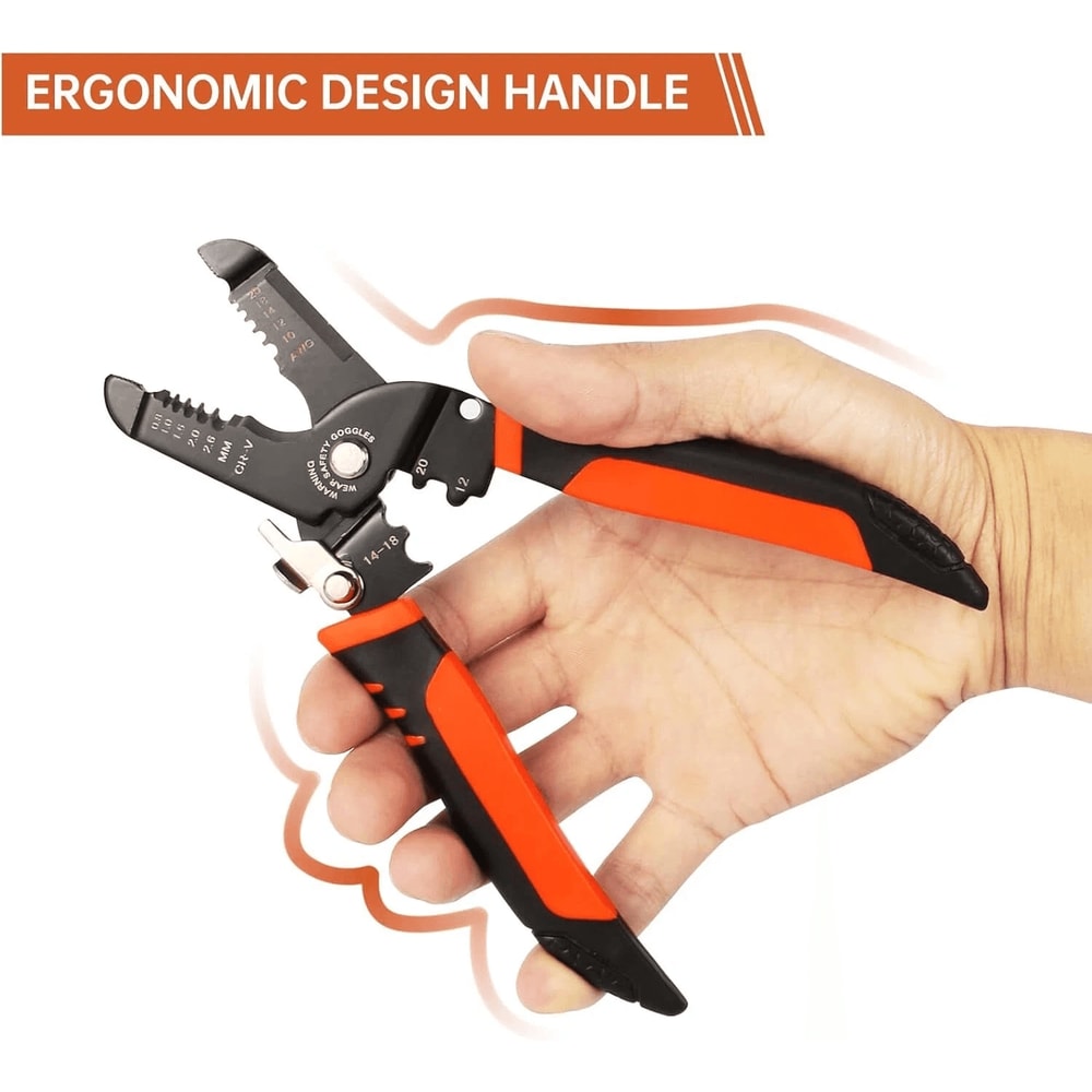 Crimper Cutter Wire Strippers Pliers Tool AWG Electric Wire 8