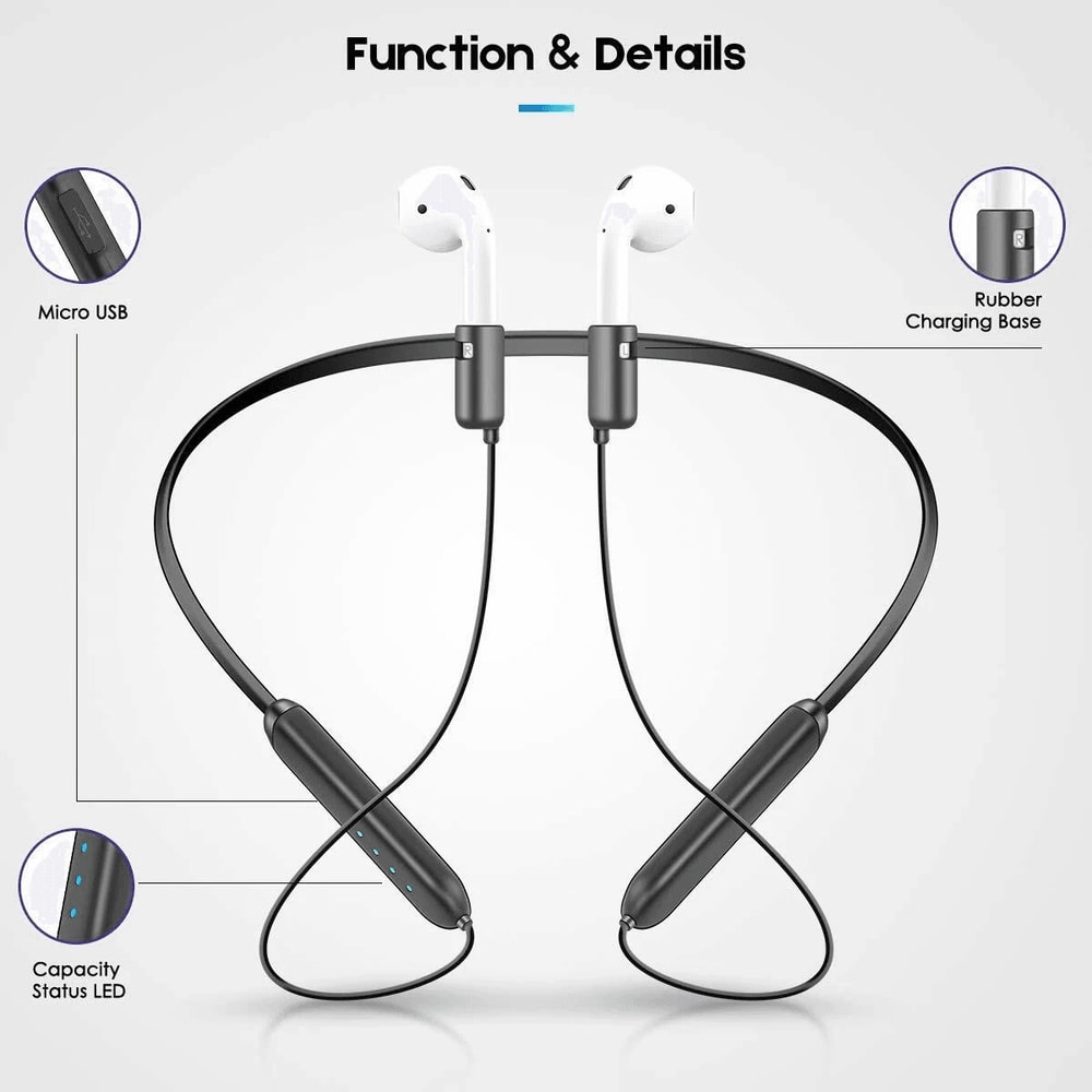 Replacement AirPods Charging Case Power Bank AirPods Neck Strap Portable Charging Solution 6
