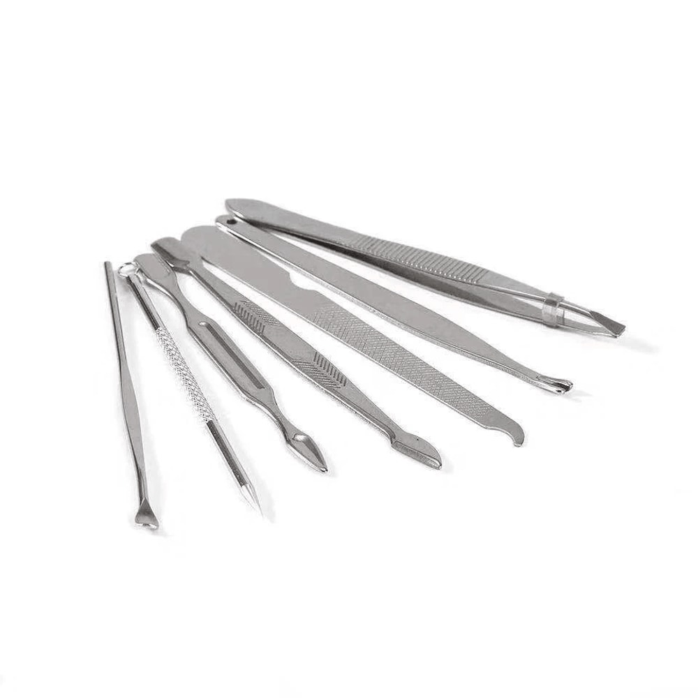 Nail Clippers Cleaner Pedicure Manicure Set Cuticle Grooming Kit Complete Tool Case For Nails 1