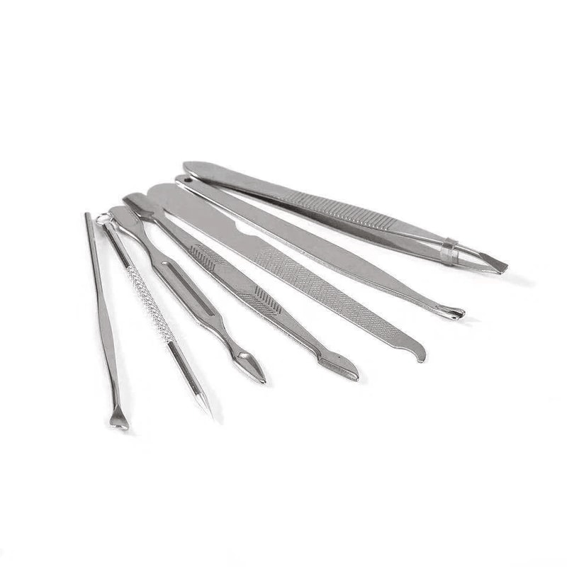 Nail Clippers Cleaner Pedicure Manicure Set Cuticle Grooming Kit Complete Tool Case For Nails 1