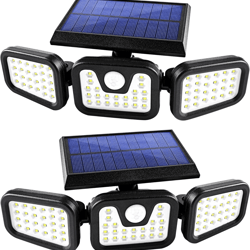 outdoor led motion sensor solar lights, waterproof security lamp, ideal for pathways and garden