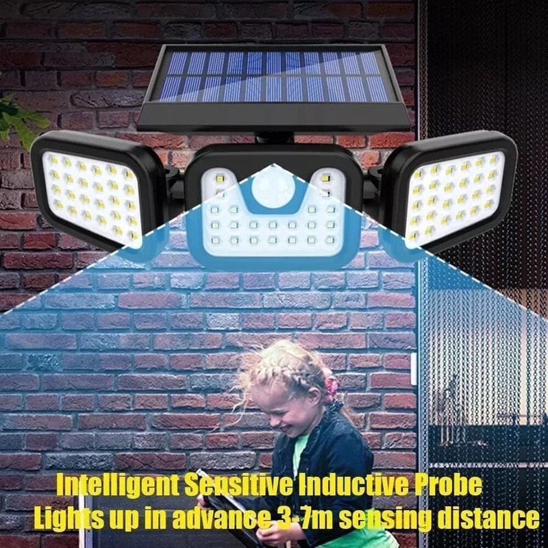 Outdoor LED Motion Sensor Solar Lights Waterproof Security Lamp Ideal For Pathways And Gardens 5