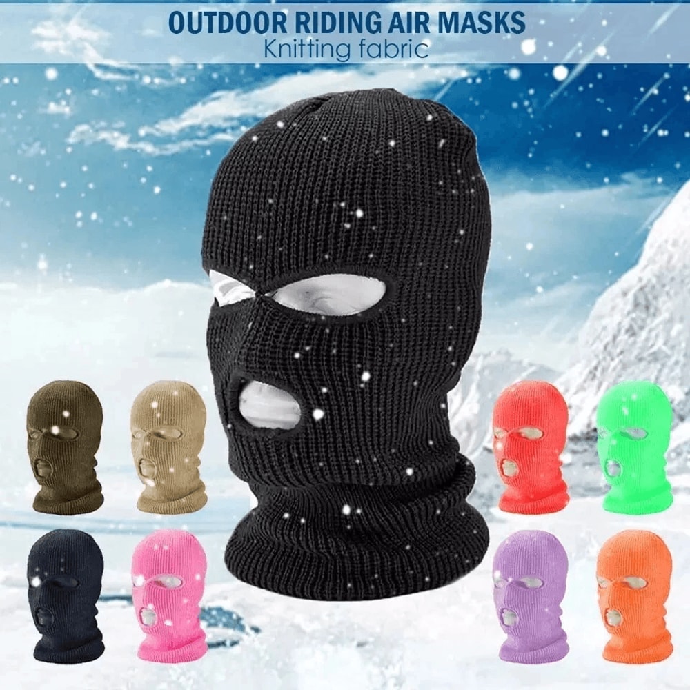 Tactical Hat 3 Hole Full Face Mask Ski Mask Winter Cap Balaclava Outdoor Beanie For Ultimate Cold W 1