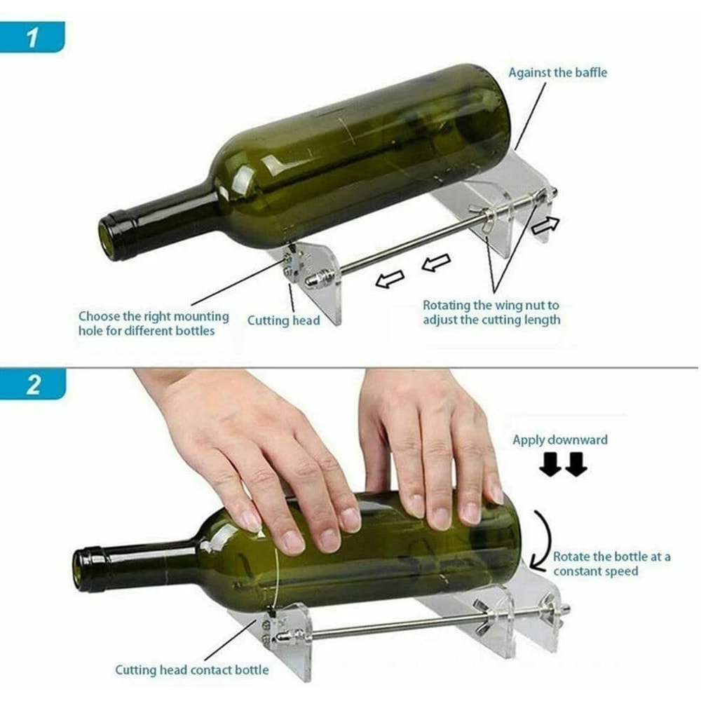 DIY Glass Bottle Cutter Kit Craft Recycle Tools For Beer Wine Jars And Creative Cutting Machine 2