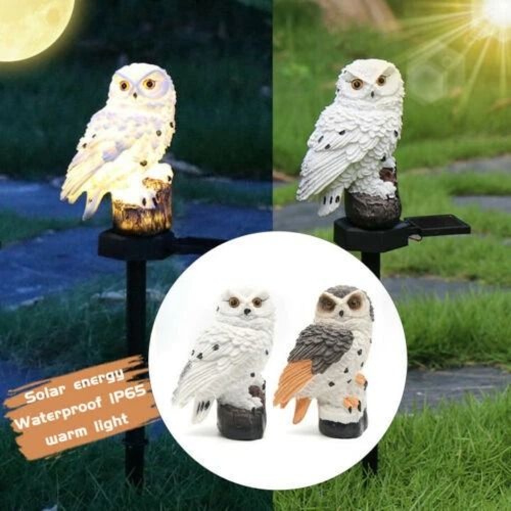 Decorative Solar Owl Stake Lights Solar Lights Outdoor Lights For Yard Decorations Gift Ideal Gard 8