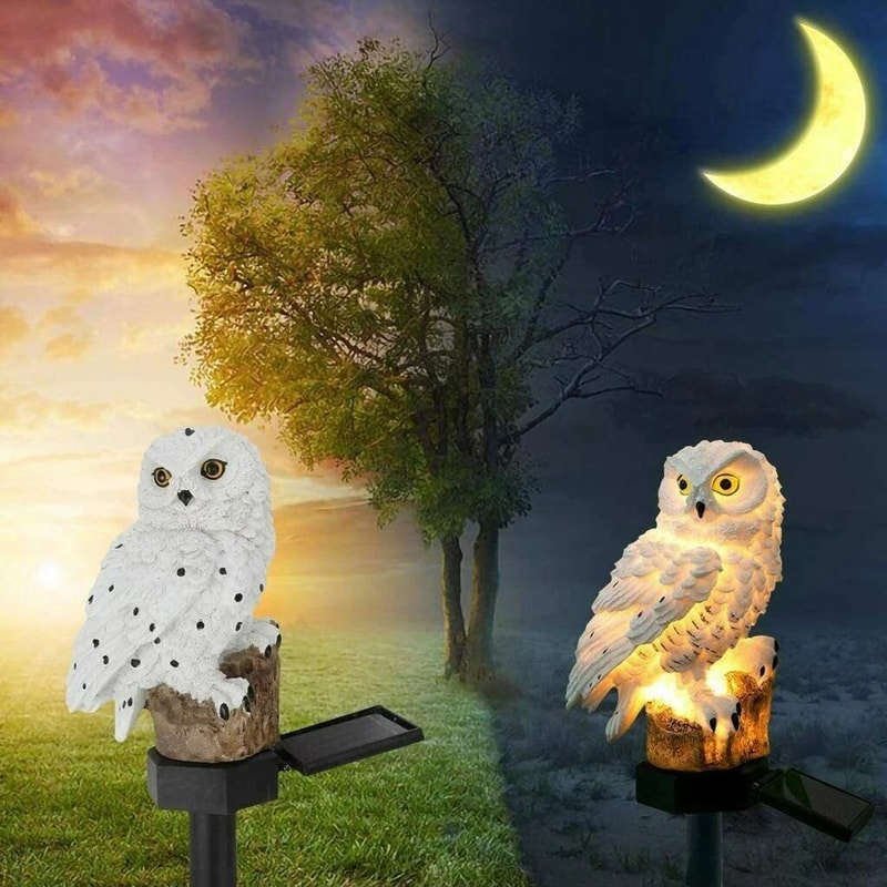 Decorative Solar Owl Stake Lights Solar Lights Outdoor Lights For Yard Decorations Gift Ideal Gard 5