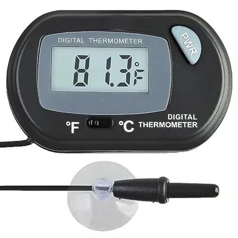 Digital Aquarium Thermometer Fish Tank Temperature Sensor Salt Water Terrarium Thermometer For Perf 6