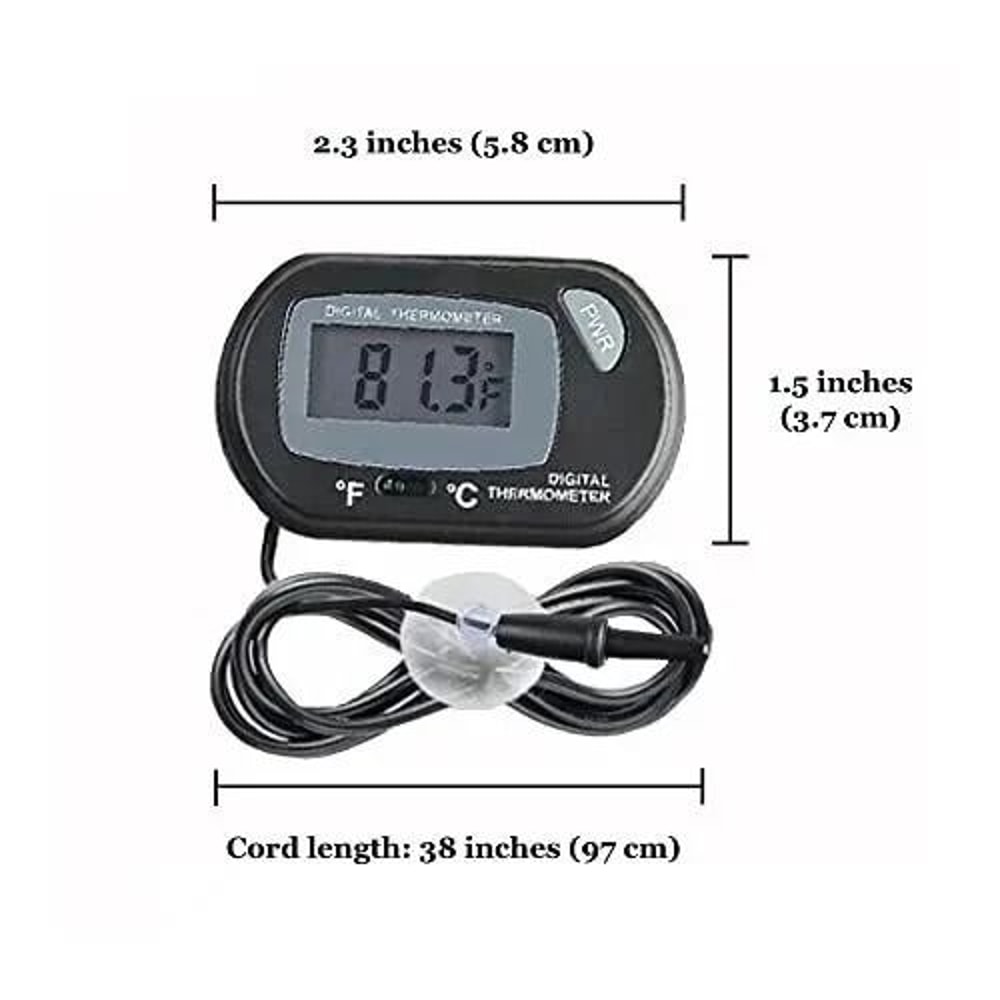 Digital Aquarium Thermometer Fish Tank Temperature Sensor Salt Water Terrarium Thermometer For Perf 2