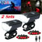 Bicycle Headlight Bike LED USB Rechargeable Front Rear Lamp Waterproof Cycling Light 8