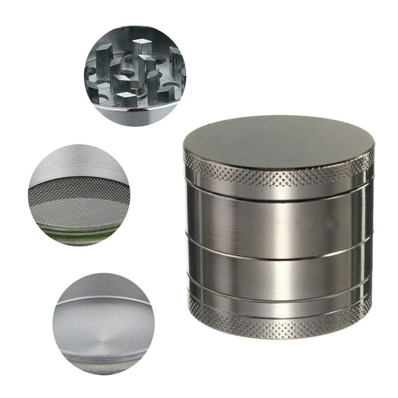 Herbal Metal Chromium Alloy Grinder Tobacco Herb Spice Crusher Smoke Crusher For Smooth Grinding 0