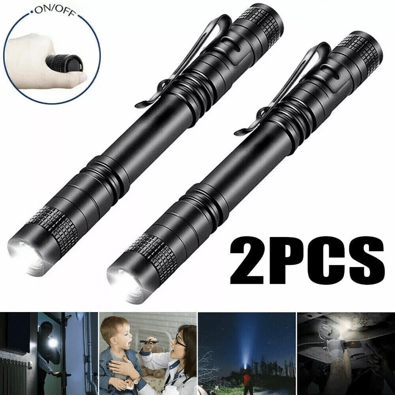 EDC LED Flashlight IPX8 Bright Light AAA Battery Waterproof And Durable 7