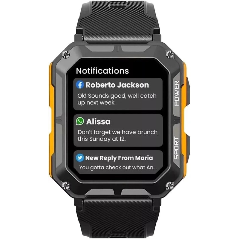 Smart Watch Men Military Fitness Tracker New Blood Pressure Wristwatch For Health Monitoring 2