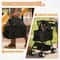 Black Pet Stroller Folding For Travel Detachable Carrier Swivel Front Wheels 6